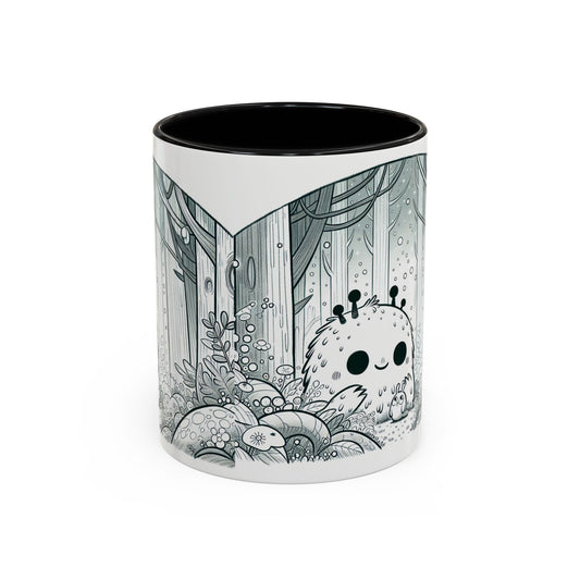 Whimsical Forest Creature Coffee Mug - Enchanting 11/15oz Accent Mug for Nature Lovers